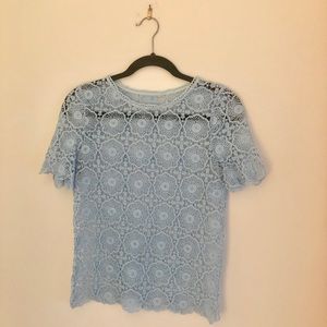 Blue Lace Top - Size XS / S